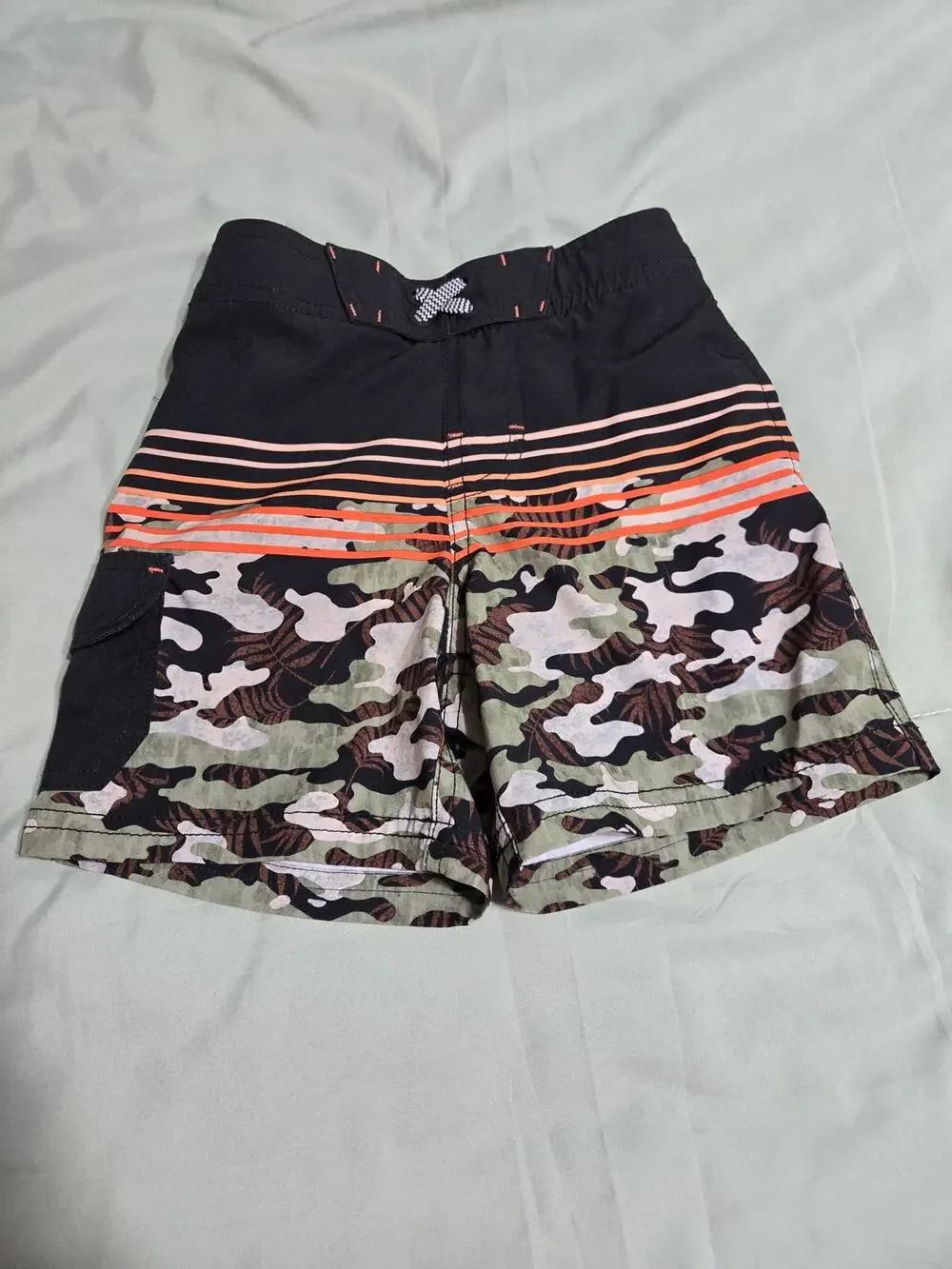 Wonder nation xs 4-5 boys camo swim trunks